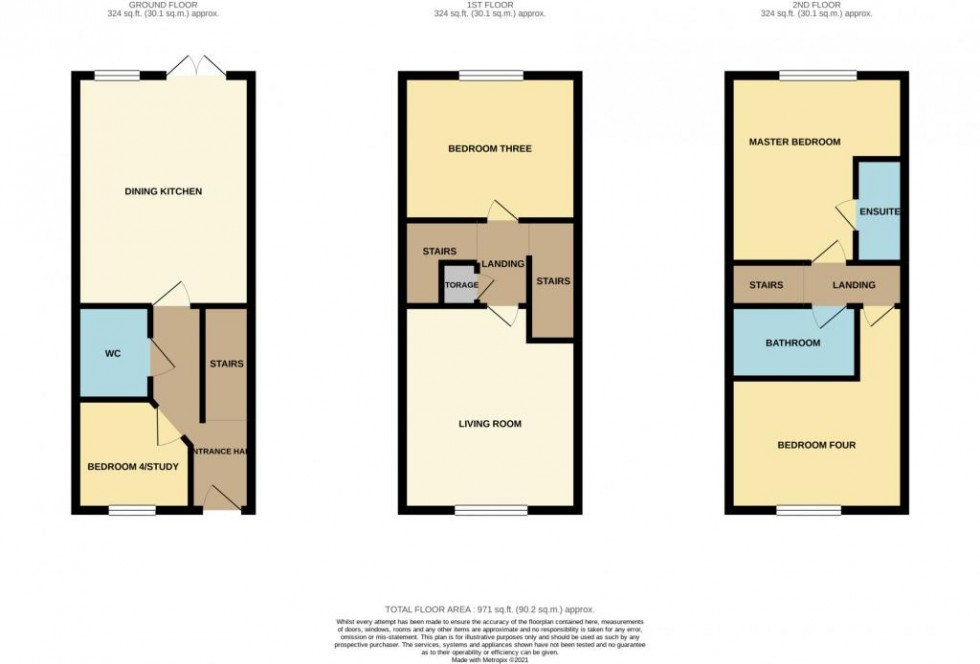 Floorplan for Markfield Avenue, Grove Village, Manchester, M13