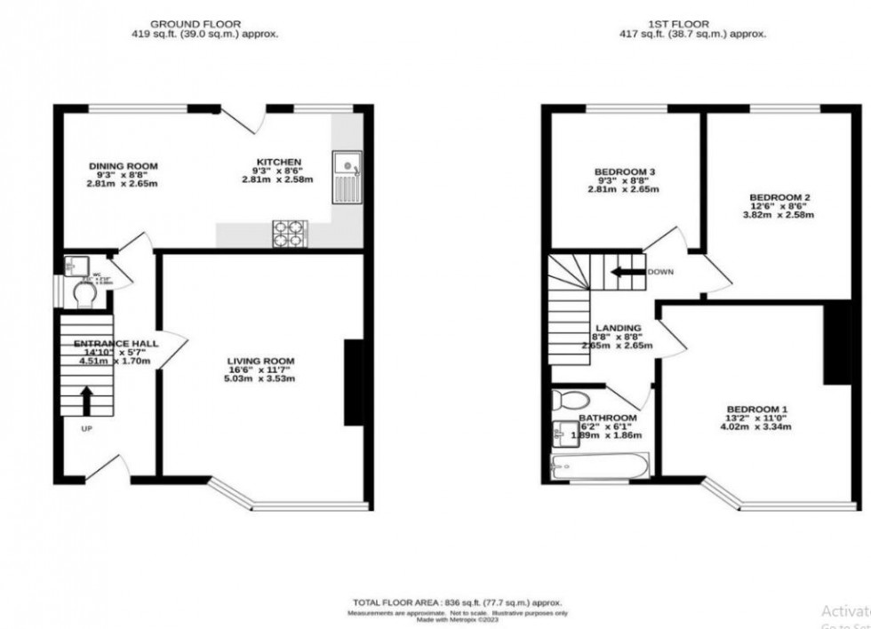 Floorplan for Burnage Lane,  Manchester, M19