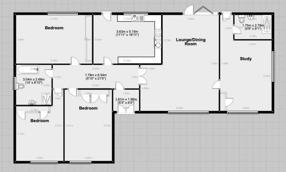 Floorplan for Langley Lane,  Manchester, M24